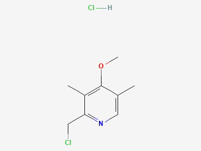 2-(chloromethyl)-4-methoxy-3,5-dimethylpyridine hydrochloride Structure