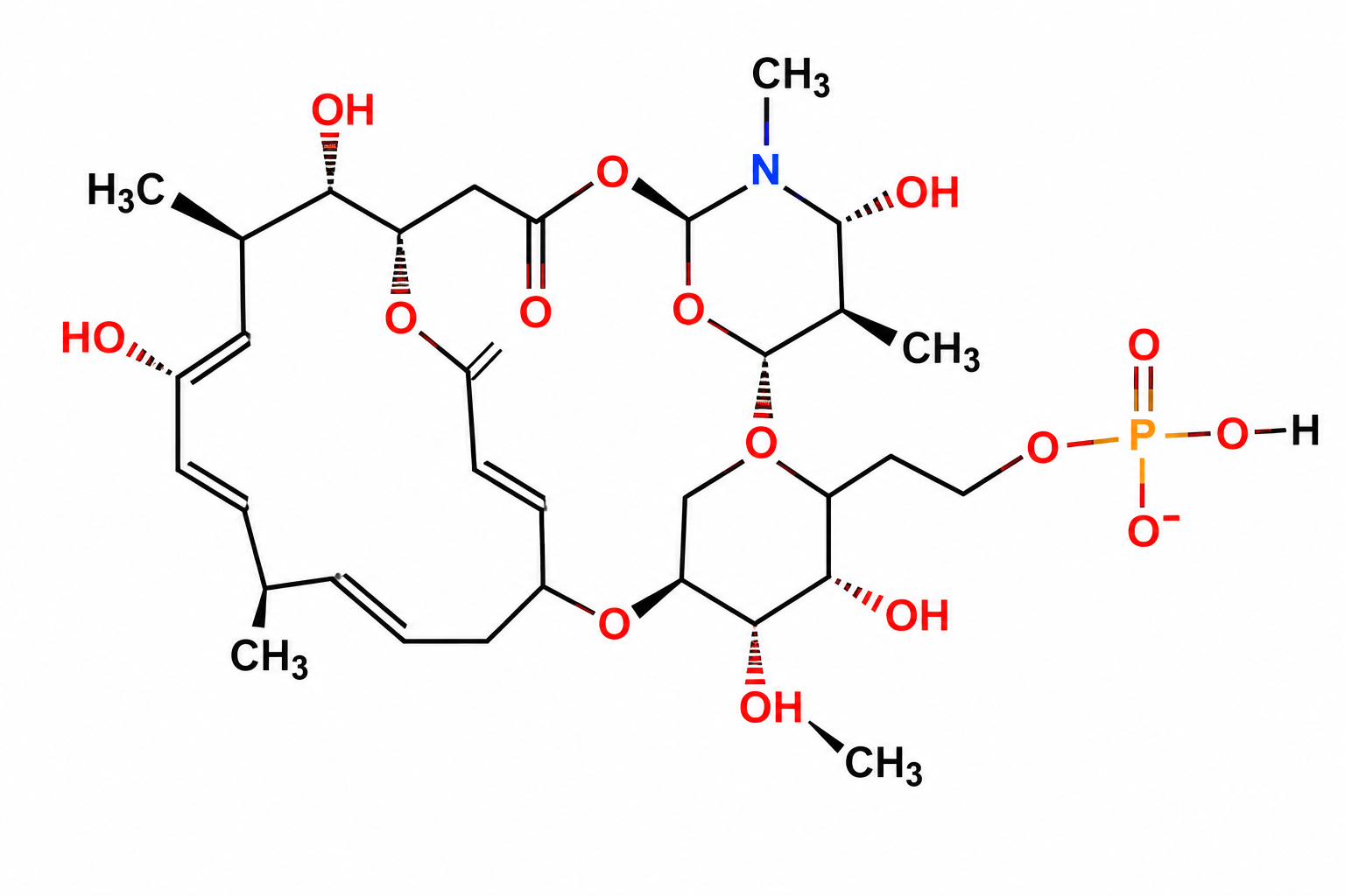 18-carboxy-18-deformyl-3'''-O-demethyltylosin Structure