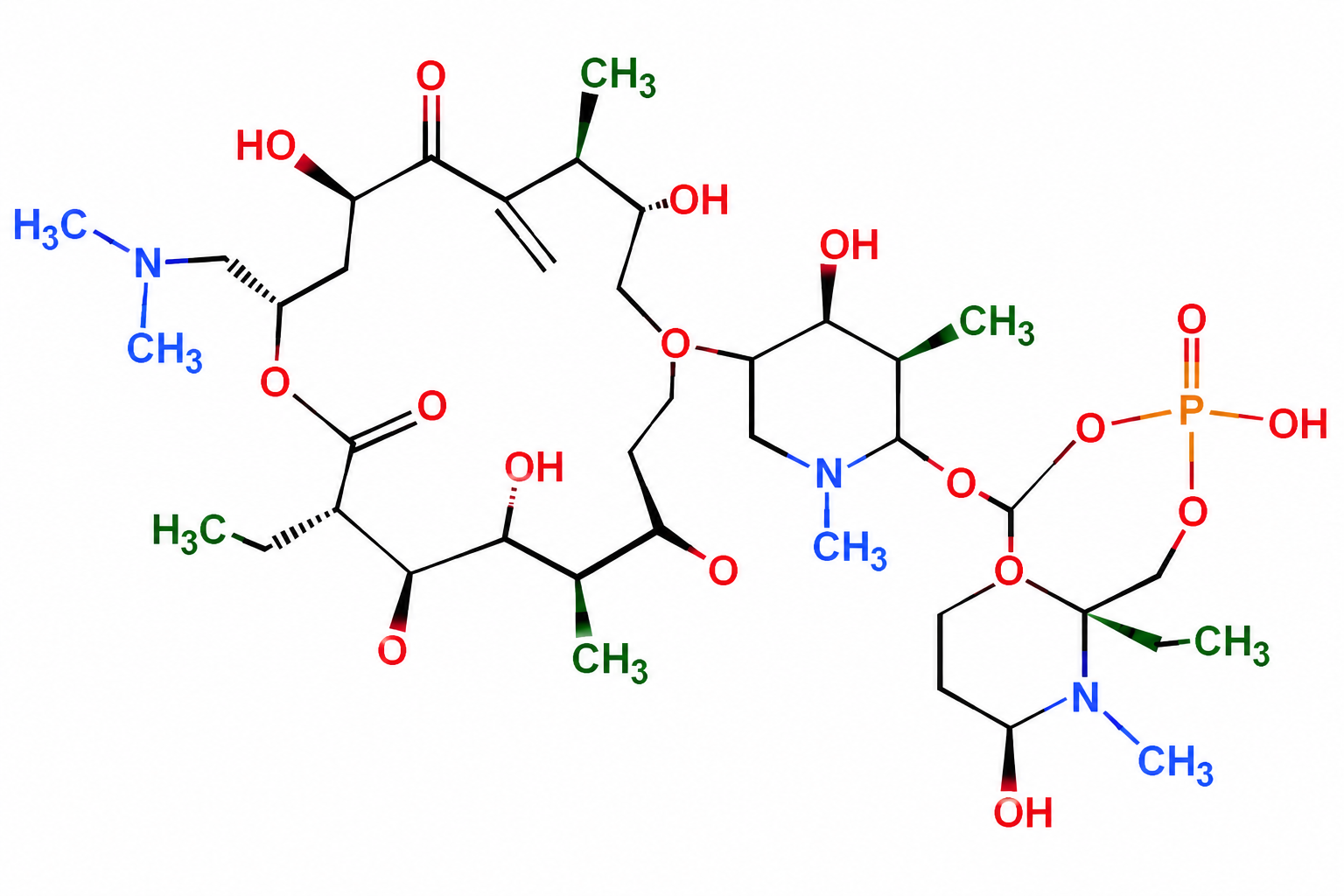 16-deethyl-3'''-O-demethyl-19-deoxo-19-hydroxy-16-methyltylosin or 3'''-O,13-didemethyl-19-deoxo-19-hydroxytylosin Structure