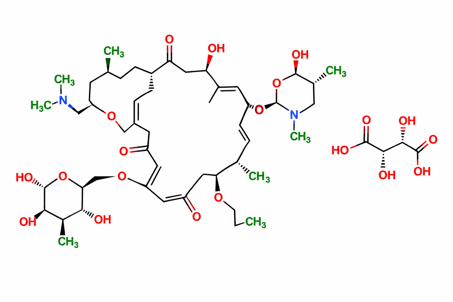 16-deethyl-4'-O-demycarosyl-19-deoxo-19-hydroxy-16-methyltylosin or 13-demethyl-4'-O-demycarosyl-19-deoxo-19-hydroxytylosin Structure