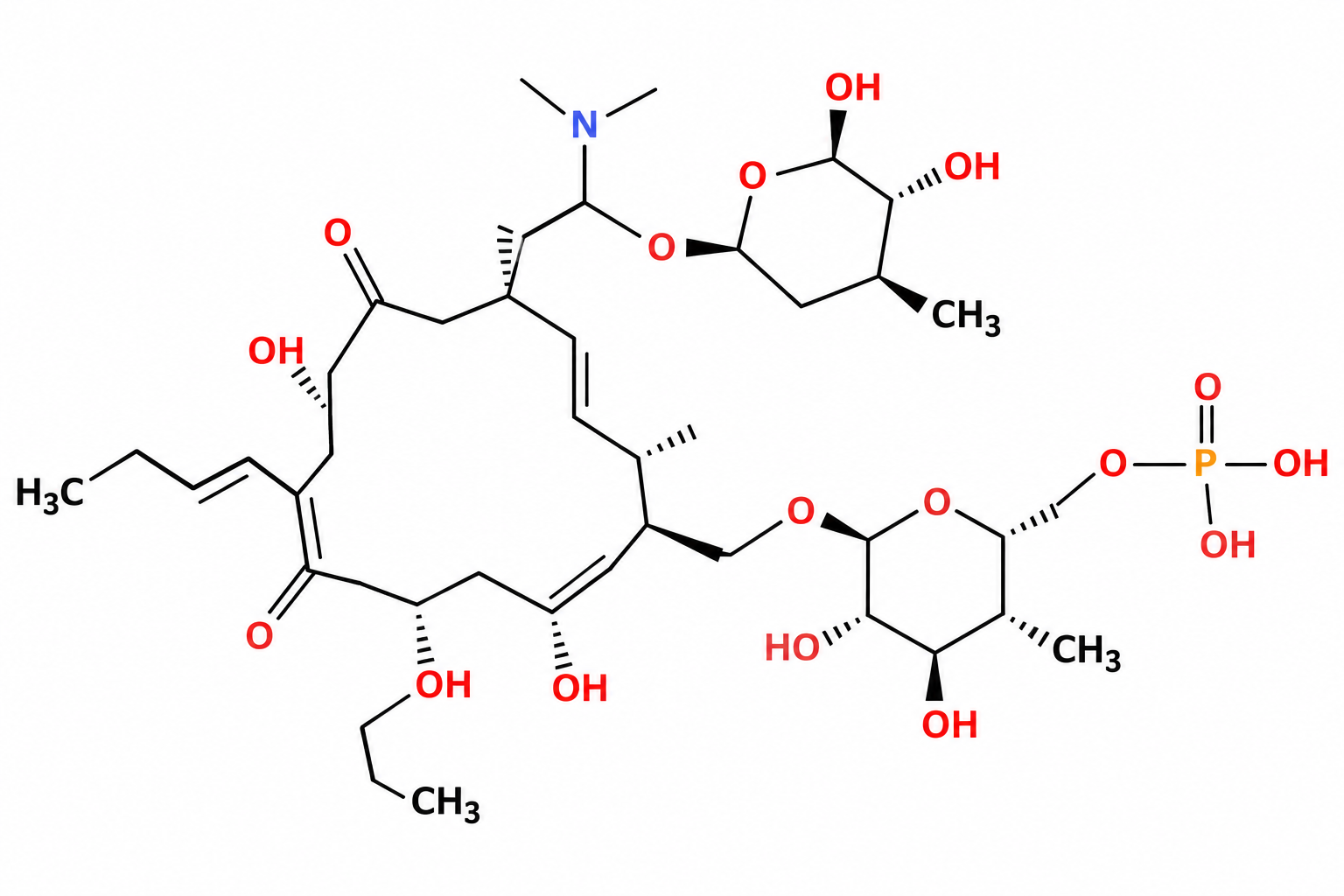18-carboxy-18-deformyl-12-hydroxy-11,12-dihydrotylosin Structure