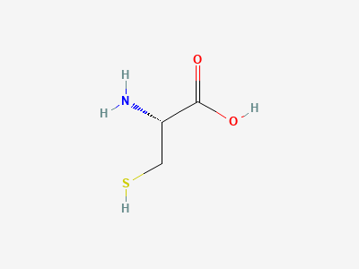 (2R)-2-amino-3-sulfanylpropanoic acid (L-cysteine) Structure