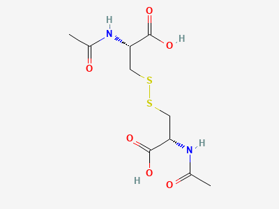 3,3'-disulfanediylbis[(2R)-2-acetamidopropanoic acid] (N,N'-diacetyl-L-cystine) Structure