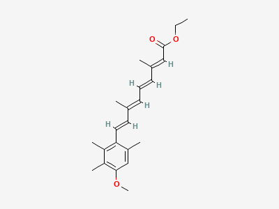 Ethyl (2E,4E,6E,8E)-9-(4-methoxy-2,3,6-trimethylphenyl)-3,7-dimethylnona-2,4,6,8-tetraenoate Structure