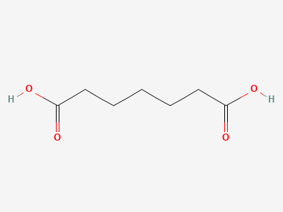 Heptanedioic acid (pimelic acid) Structure