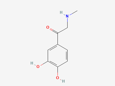 1-(3,4-dihydroxyphenyl)-2-(methylamino)ethanone (adrenalone) Structure