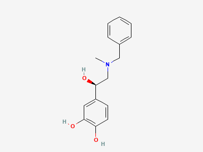 4-[(1R)-2-(benzylmethylamino)-1-hydroxyethyl]benzene-1,2-diol Structure