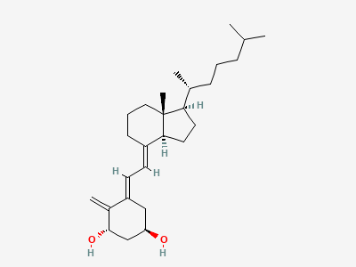 (1S,3R,5E,7E)-9,10-secocholesta-5,7,10(19)-triene-1,3-diol (trans-alfacalcidol) Structure