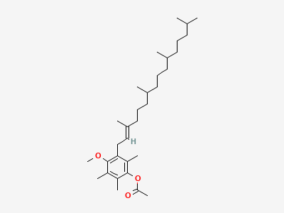 4-methoxy-2,3,6-trimethyl-5-[(all-RS,E)-3,7,11,15-tetramethylhexadec-2-enyl]phenyl acetate Structure