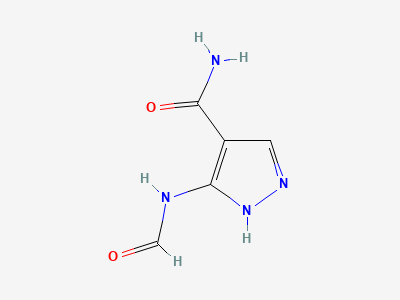 5-(formylamino)-1H-pyrazole-4-carboxamide Structure
