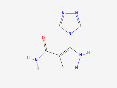 5-(4H-1,2,4-triazol-4-yl)-1H-pyrazole-4-carboxamide Structure