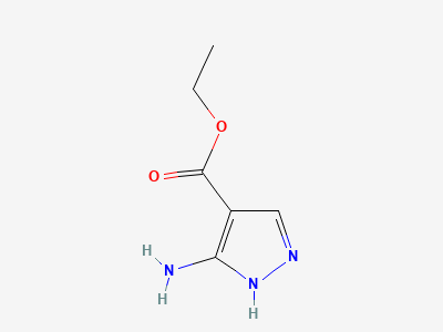 Ethyl 5-amino-1H-pyrazole-4-carboxylate Structure