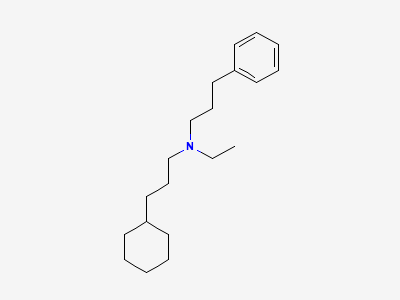 N-(3-cyclohexylpropyl)-N-ethyl-3-phenylpropan-1-amine Structure