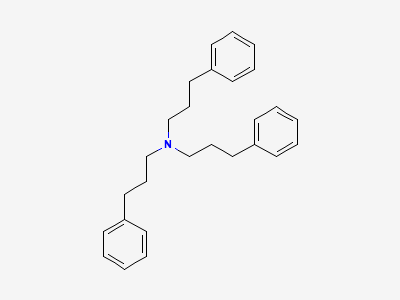 3-phenyl-N,N-bis(3-phenylpropyl)propan-1-amine Structure