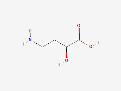(2S)-4-amino-2-hydroxybutanoic acid Structure