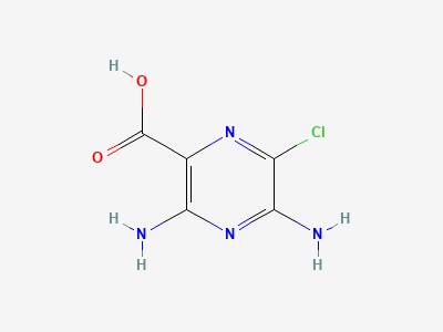 3,5-diamino-6-chloropyrazine-2-carboxylic acid Structure