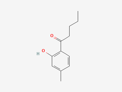 1-(2-hydroxy-4-methylphenyl)pentan-1-one Structure