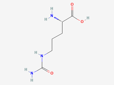 (2S)-2-amino-5-(carbamoylamino)pentanoic acid (citrulline) Structure