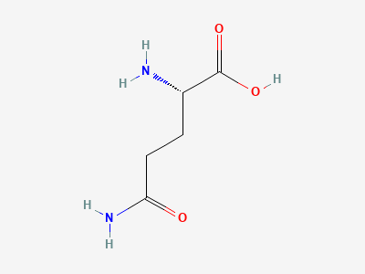 (2S)-2,5-diamino-5-oxopentanoic acid (glutamine) Structure