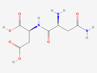 (2S)-2-[[(2S)-2,4-diamino-4-oxobutanoyl]amino]butanedioic acid (asparaginylaspartic acid) Structure