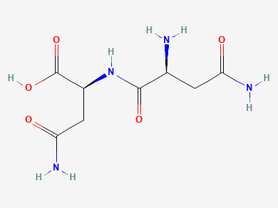 (2S)-4-amino-2-[[(2S)-2,4-diamino-4-oxobutanoyl]amino]-4-oxobutanoic acid (asparaginylasparagine) Structure