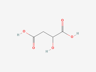 (2RS)-2-hydroxybutanedioic acid (malic acid) Structure