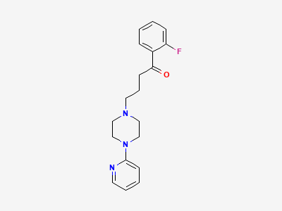 1-(2-fluorophenyl)-4-[4-(pyridin-2-yl)piperazin-1-yl]butan-1-one Structure