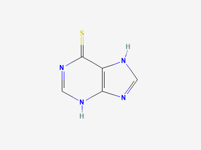 7H-purine-6-thiol (mercaptopurine) Structure