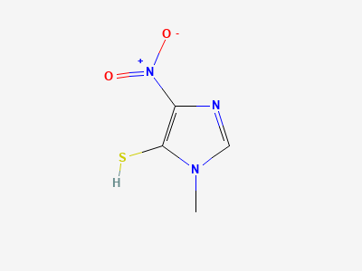 1-methyl-4-nitro-1H-imidazole-5-thiol Structure