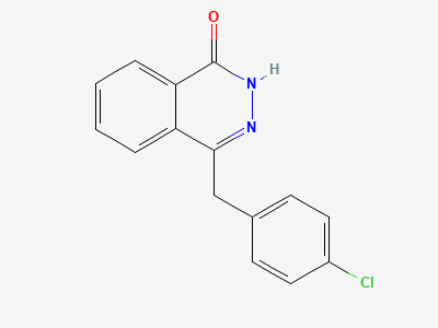 4-[(4-chlorophenyl)methyl]phthalazin-1(2H)-one Structure