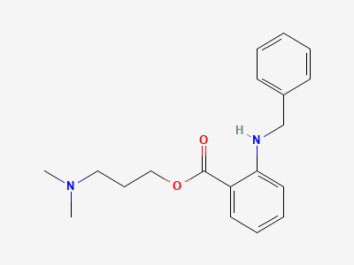 3-(dimethylamino)propyl 2-(benzylamino)benzoate Structure