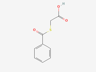 (benzoylsulfanyl)acetic acid Structure