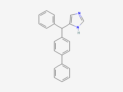 4-[(RS)-(biphenyl-4-yl)phenylmethyl]-1H-imidazole Structure