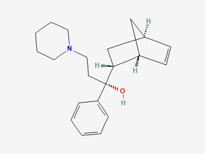 (1RS)-1-[(1RS,2RS,4RS)-bicyclo[2.2.1]hept-5-en-2-yl]-1-phenyl-3-(piperidin-1-yl)propan-1-ol Structure