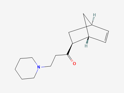 1-[(1RS,2SR,4RS)-bicyclo[2.2.1]hept-5-en-2-yl]-3-(piperidin-1-yl)propan-1-one Structure