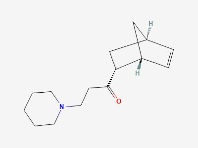 1-[(1RS,2RS,4RS)-bicyclo[2.2.1]hept-5-en-2-yl]-3-(piperidin-1-yl)propan-1-one Structure