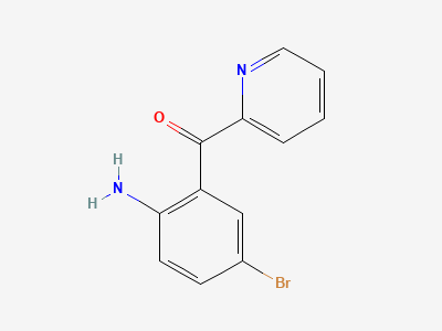 (2-amino-5-bromophenyl)(pyridin-2-yl)methanone Structure