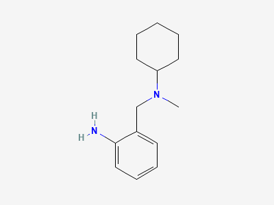 2-[[cyclohexyl(methyl)amino]methyl]aniline Structure