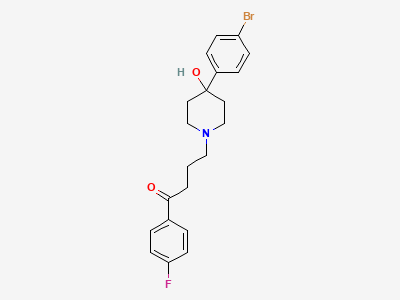 4-[4-(4-bromophenyl)-4-hydroxypiperidin-1-yl]-1-(4-fluorophenyl)butan-1-one (bromperidol) Structure