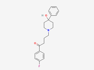1-(4-fluorophenyl)-4-(4-hydroxy-4-phenylpiperidin-1-yl)butan-1-one Structure