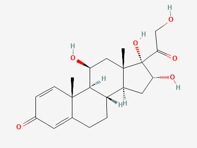 11β,16α,17,21-tetrahydroxypregna-1,4-diene-3,20-dione Structure