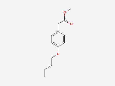 Methyl 2-(4-butoxyphenyl)acetate Structure