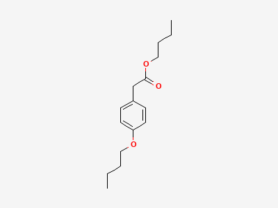 Butyl 2-(4-butoxyphenyl)acetate Structure