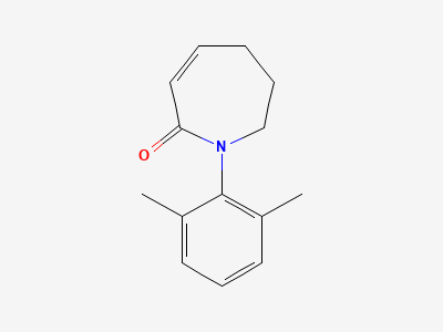 1-(2,6-dimethylphenyl)-1,5,6,7-tetrahydro-2H-azepin-2-one Structure