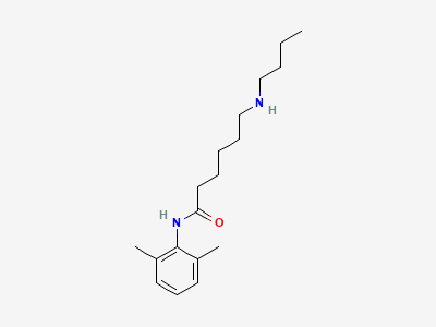 6-(butylamino)-N-(2,6-dimethylphenyl)hexanamide Structure
