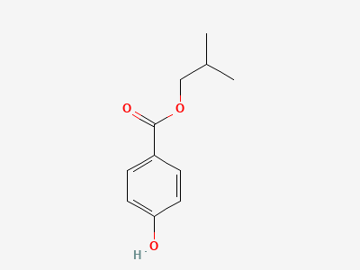 2-methylpropyl 4-hydroxybenzoate (iso-butyl parahydroxybenzoate) Structure