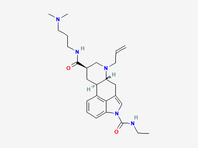 (6aR,9R,10aR)-N9-[3-(dimethylamino)propyl]-N4-ethyl-7-(prop-2-enyl)-6a,7,8,9,10,10a-hexahydroindolo[4,3-fg]quinoline-4,9(6H)-dicarboxamide Structure