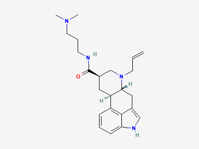 (6aR,9R,10aR)-N-[3-(dimethylamino)propyl]-7-(prop-2-enyl)-4,6,6a,7,8,9,10,10a-octahydroindolo[4,3-fg]quinoline-9-carboxamide Structure