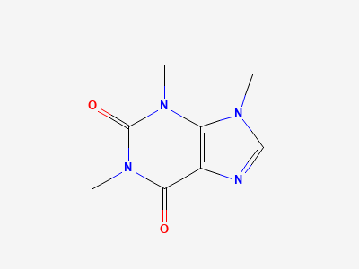 1,3,9-trimethyl-3,9-dihydro-1H-purine-2,6-dione (isocaffeine) Structure