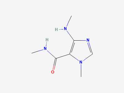 N,1-dimethyl-4-(methylamino)-1H-imidazole-5-carboxamide (caffeidine) Structure